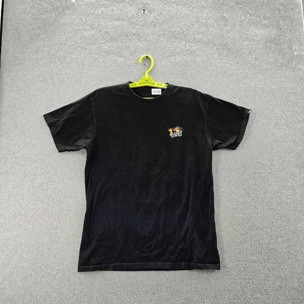 Vans Men Shirt M Black Graphic Print Alien Surfing Classic Fit‎ Tee